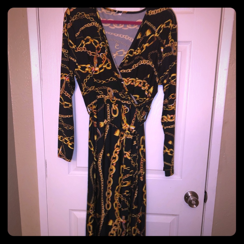 SHEIN Printed Maxi Dress